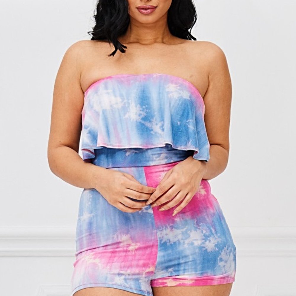 Tie Dye Tube Romper